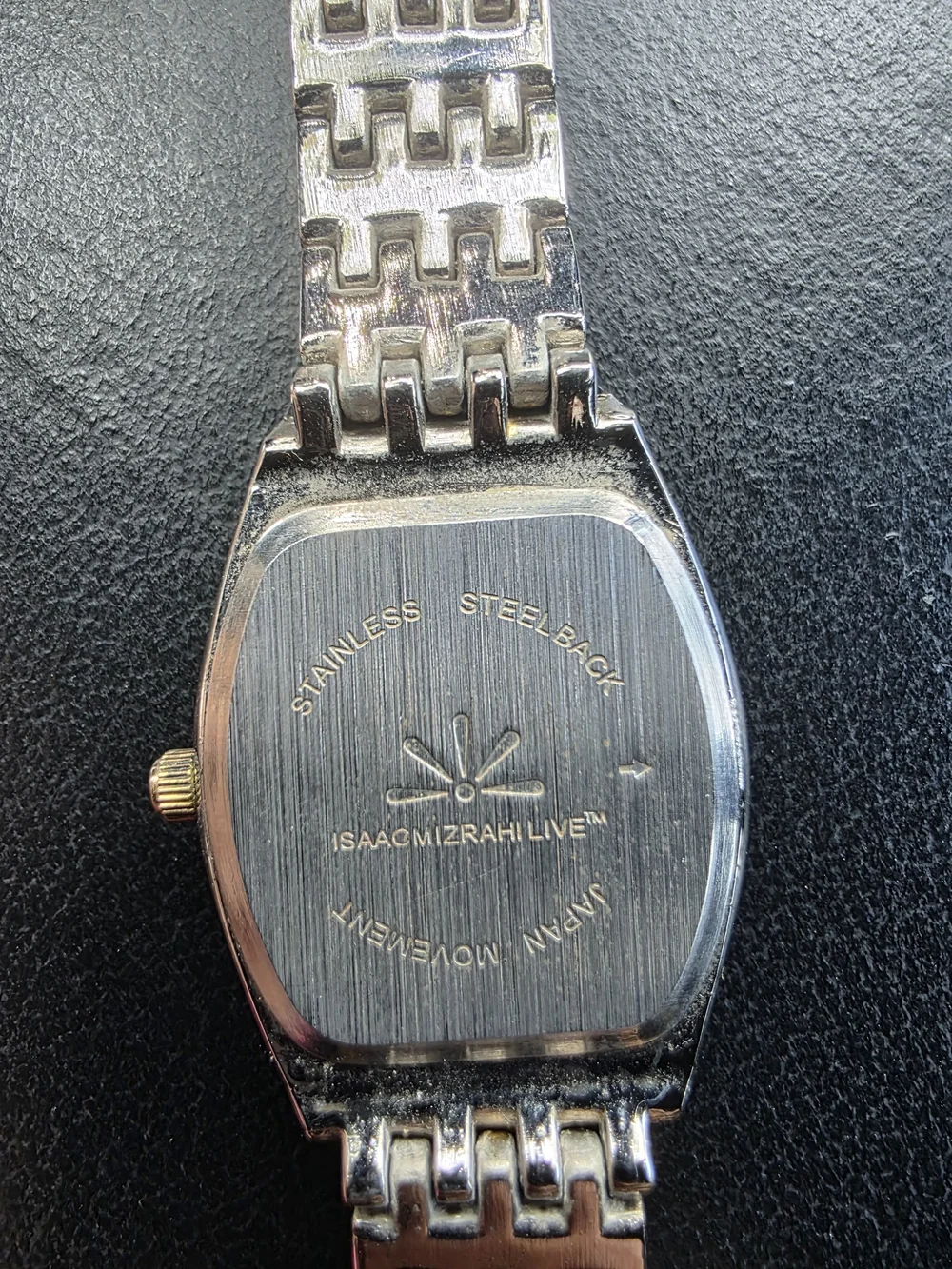 Two-Tone Gold & Silver Bracelet Watch with Crystal Bezel